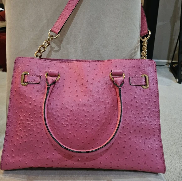 MICHAEL Michael Kors Hamilton Large EW Tote Ostrich Embossed  display picture 1